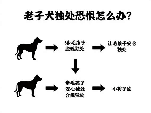 老年犬独处恐惧怎么办?3步脱敏训练法,让毛孩子安心独处