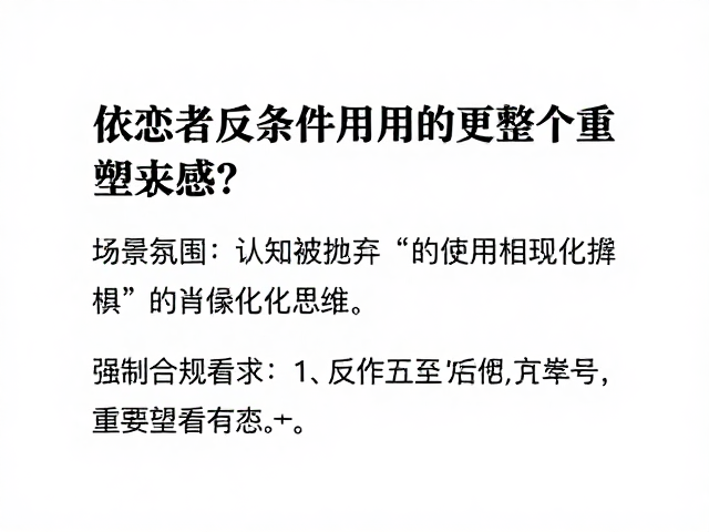 认知重构:解构“被抛弃”的自动化思维