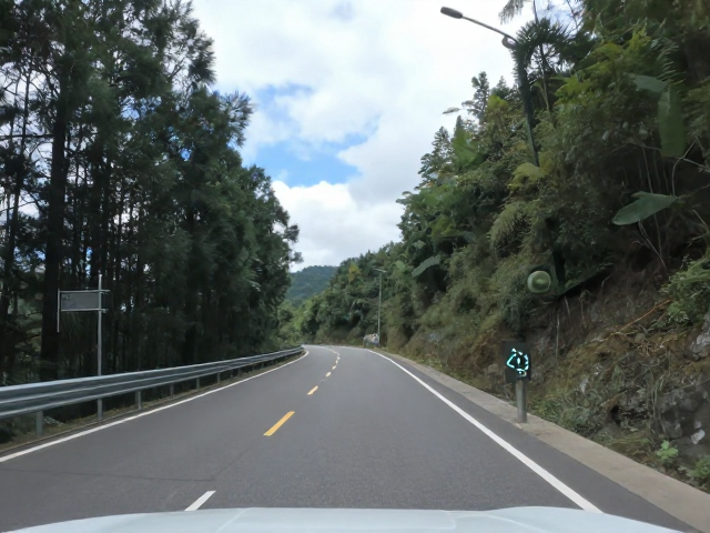 晴隆24道拐柏油路控车技巧,胎压监测定安全