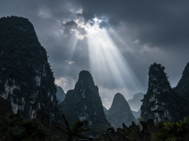 喀斯特地貌线怎么拍？高亮射灯，避开暴雨期，出片率翻倍