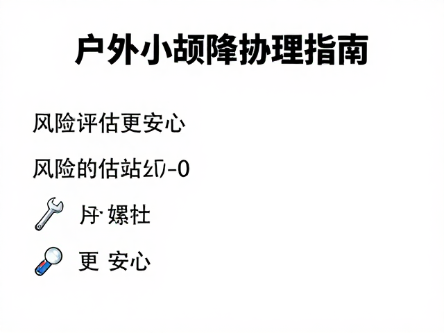 户外小故障处理指南，备齐扳手螺丝刀，风险评估更安心
