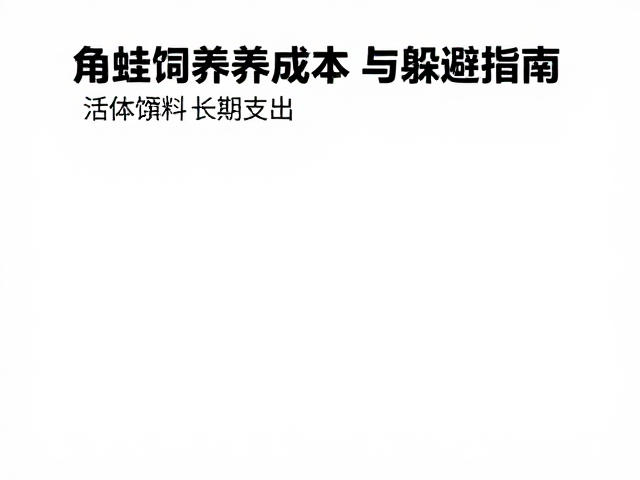 活体饵料长期支出与营养管理