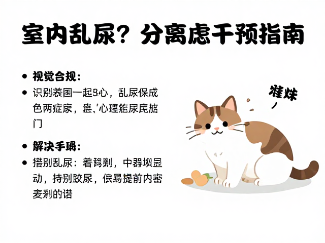 猫咪室内乱尿？分离焦虑干预指南，增加陪伴互动来解决