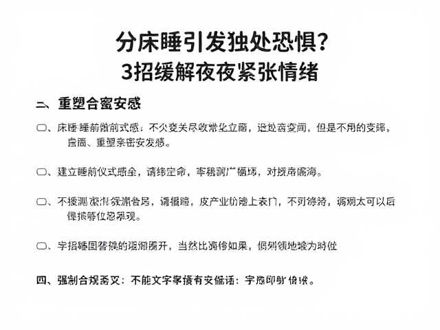 建立睡前仪式感：用可预测的动作替代焦虑循环