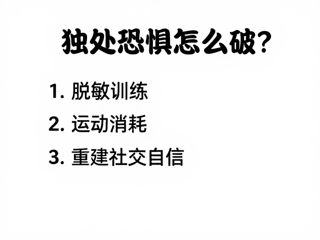 独处恐惧怎么破?脱敏训练,运动消耗,重建社交自信