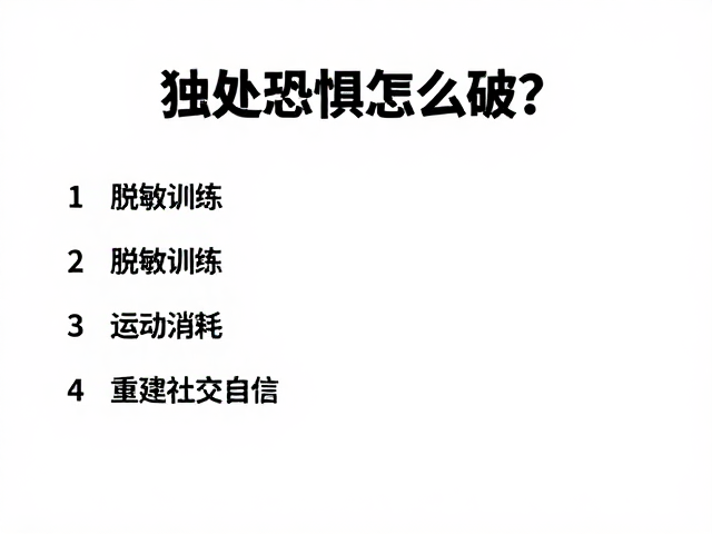 脱敏训练:循序渐进的暴露与习惯养成