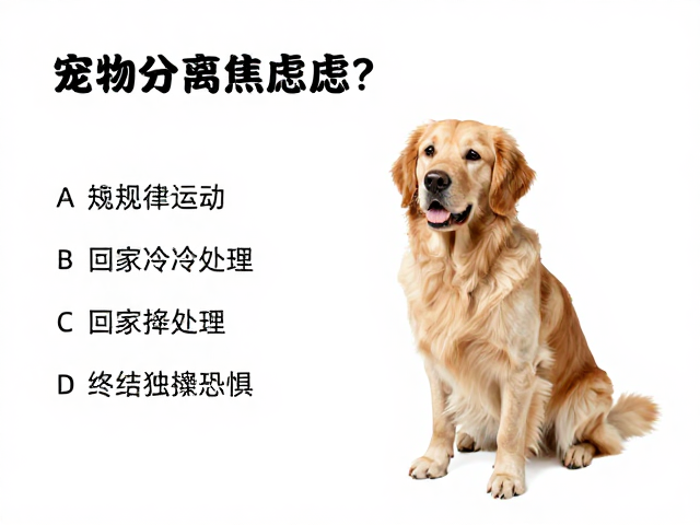 宠物分离焦虑?规律运动,回家冷处理,终结独处恐惧