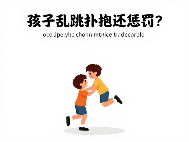 孩子乱跳扑抱还惩罚？试试这招提升自控力，事后管教才有效