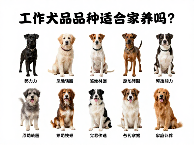 工作犬品种适合家养吗？解决狗狗原地转圈，打造完美家庭伴侣