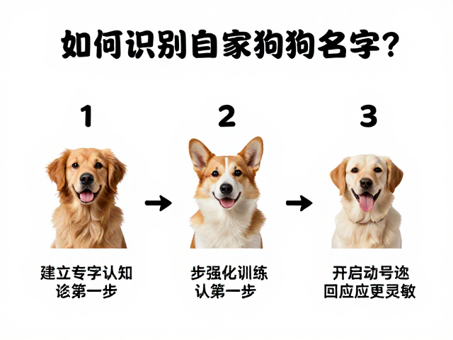 如何识别自家狗狗的名字?3步强化训练,让互动回应更灵敏