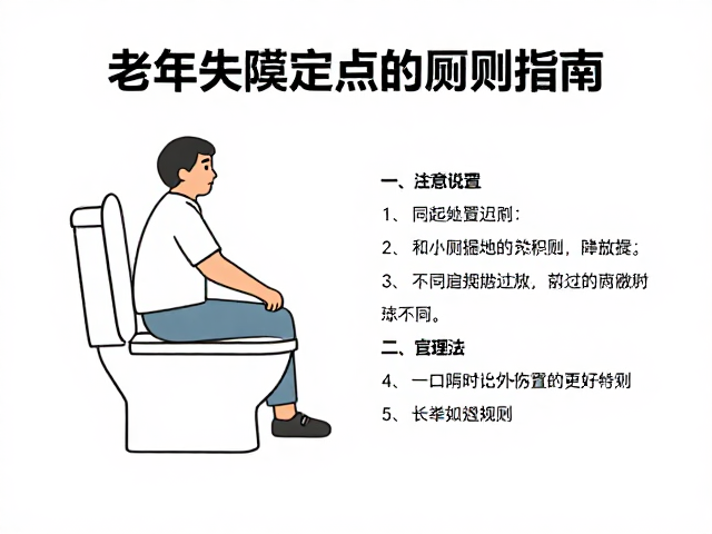 老年失禁室内定点如厕指南,固定地点训练法,助长辈轻松如厕