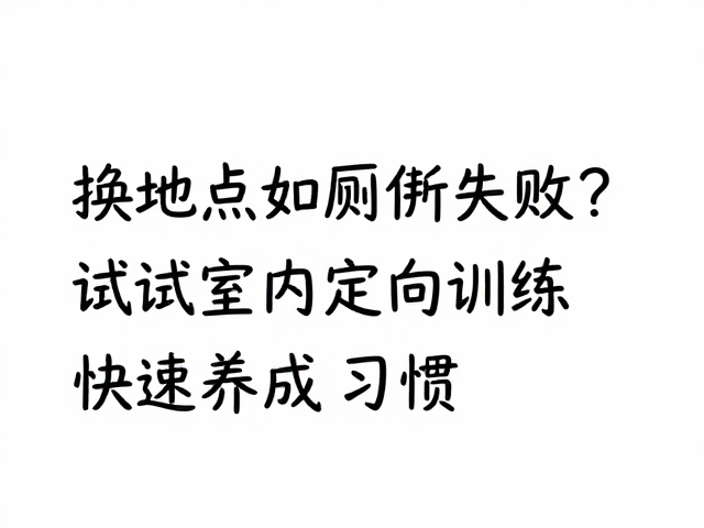 换地点如厕失败?试试室内定点训练,正向奖励,快速养成好习惯
