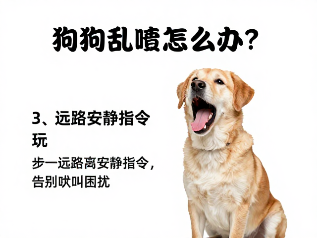 狗狗乱叫怎么办？3步教会远距离安静指令，告别吠叫困扰