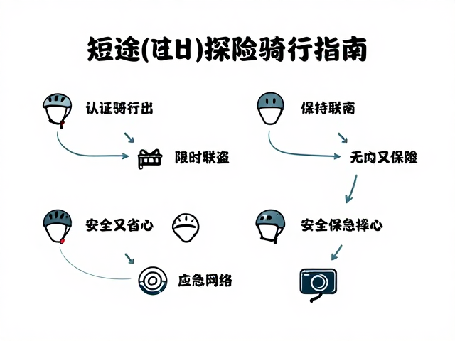 短途探险骑行指南，选认证头盔，保持联络，安全又省心