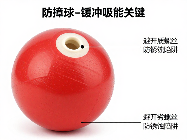 防撞球选购,缓冲吸能关键,避开劣质螺丝防锈蚀陷阱