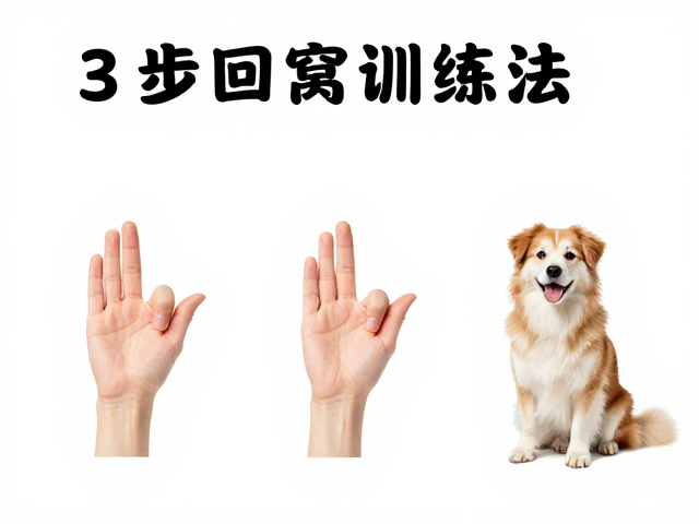 狗狗跟随手势不乱窜?3步回窝训练法,上手即停超省心