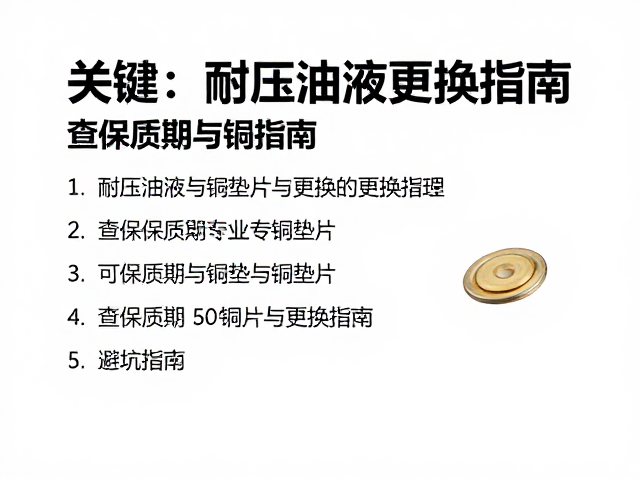 耐压油液更换指南，查保质期与铜垫片，避坑指南