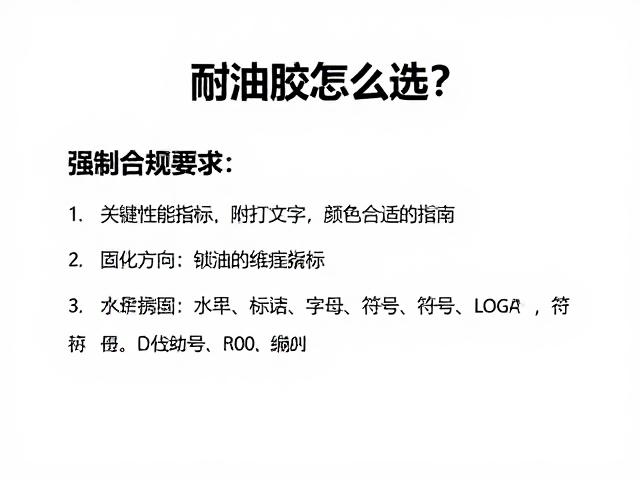 耐油胶怎么选？附着力强且颜色合适的指南