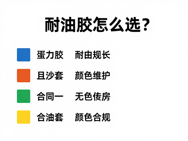 耐油胶怎么选？附着力强且颜色合适的指南