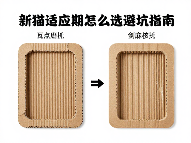 新猫适应期怎么选猫爪板?定点磨爪增信任,新手避坑指南