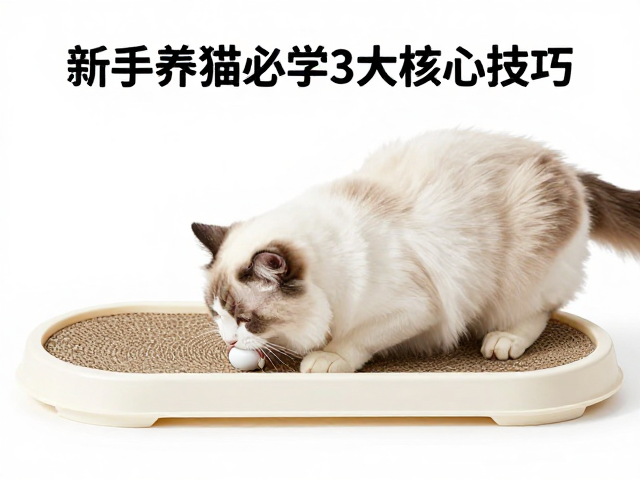 猫爪板定点磨爪,响片训练,洗澡脱敏,新手养猫必学3大核心技巧