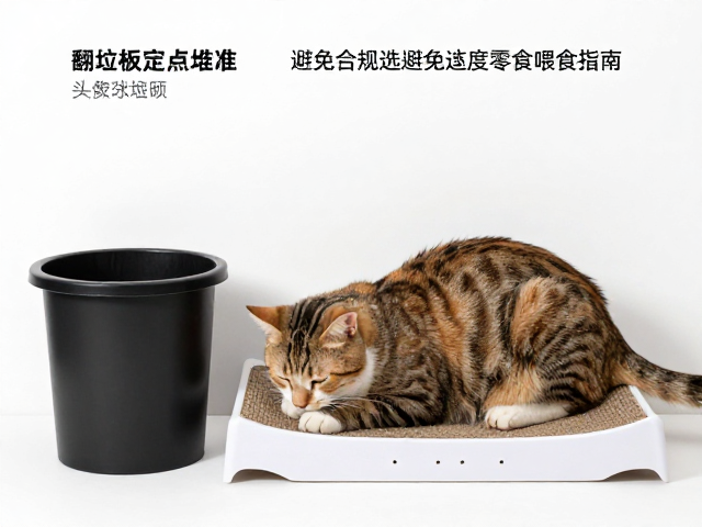 猫爪板定点磨爪、翻垃圾桶纠正及避免过度零食喂食指南