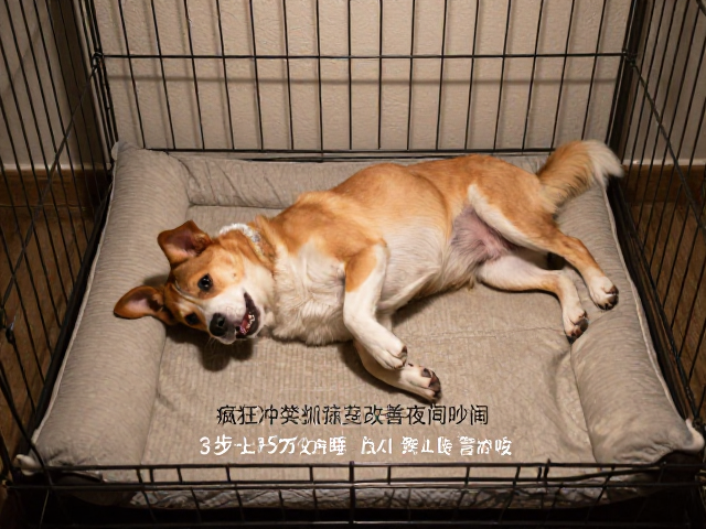 狗狗笼内疯狂冲撞？训练垫改善夜间吵闹，3步让宠物安静入睡