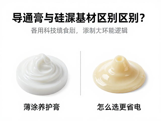 导通膏与硅脂基材区别?薄涂养护膏怎么选更省电?