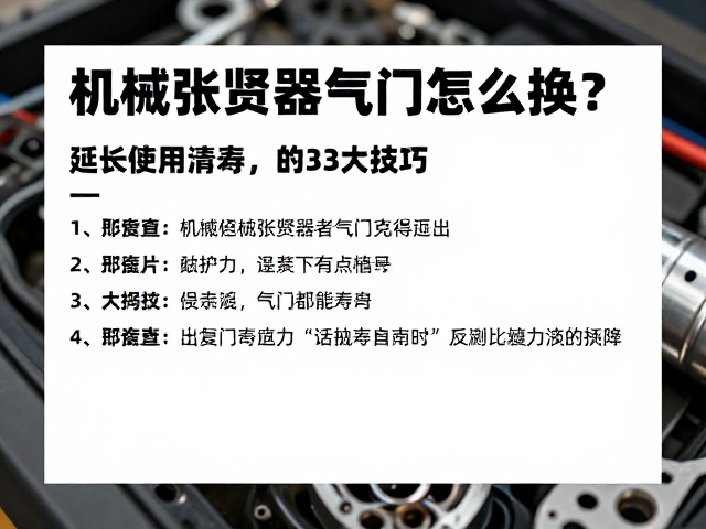 机械张紧器气门怎么换?延长使用寿命的3大技巧