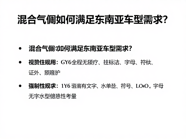 GY6发动机车型适配指南,混合气阀如何满足东南亚车型需求?