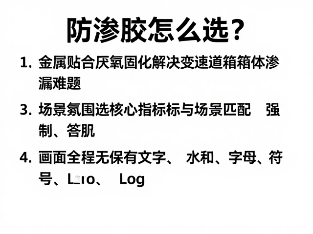 防渗胶怎么选?金属贴合厌氧固化解决变速箱箱体渗漏难题