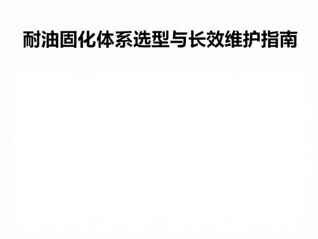 耐油胶配件养护,厌氧固化体系选型与长效维护指南