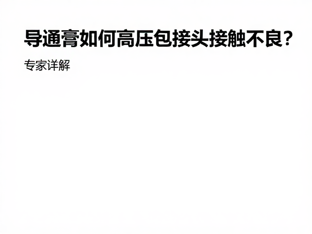 导通膏如何减少高压包接头接触不良?专家详解