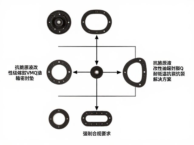 抗脆原液改性硅橡胶VMQ油箱密封垫，耐低温抗裂解决方案