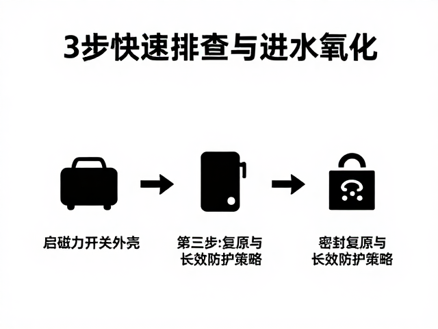 启动磁力开关外壳进水氧化?3步快速排查与修复指南