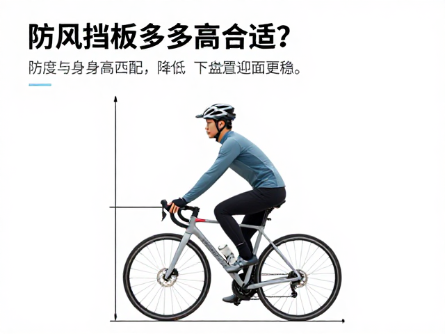 防风挡板多高合适?高度与身高匹配降低迎面风压,骑行更稳