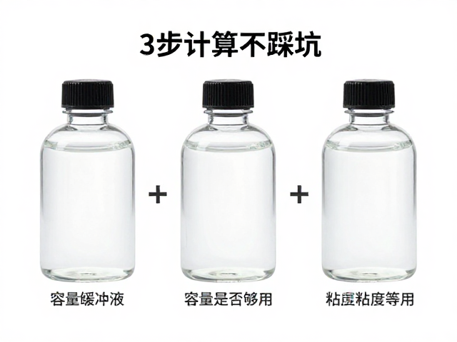 缓冲液粘度等级怎么选?容量是否够用?3步计算不踩坑