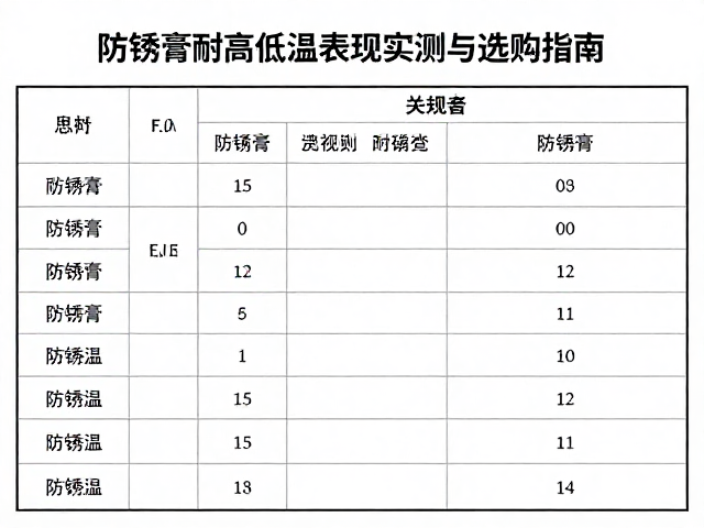 螺栓螺母防护剂怎么选?防锈膏耐高低温表现实测与选购指南