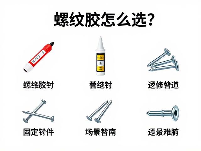 螺纹胶怎么选？固定钉与维修替换件搭配指南，解决松动难题