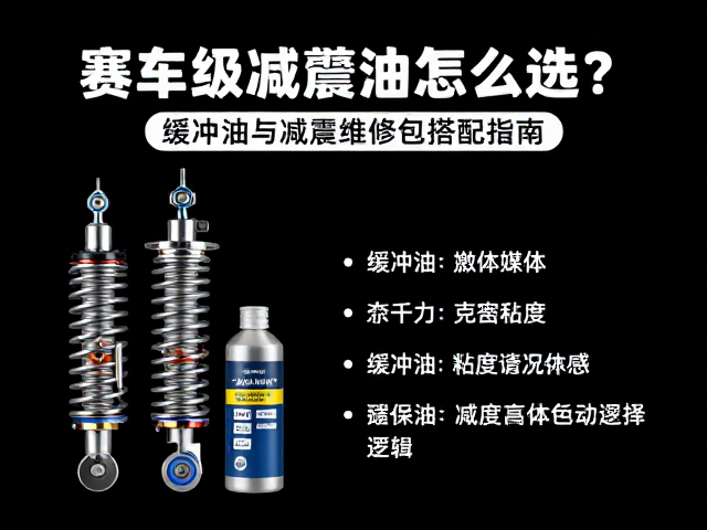 赛车级减震油怎么选？缓冲油与减震维修包搭配指南