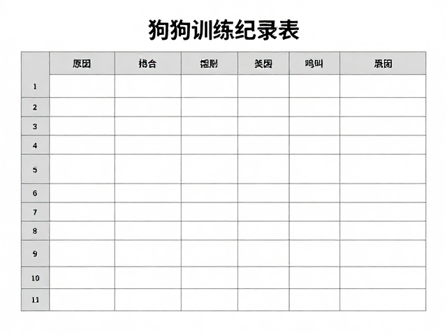 如何利用记录表识别吠叫诱因
