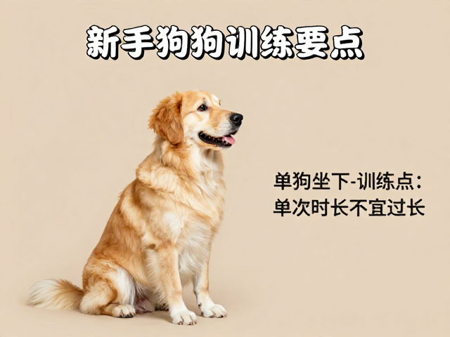 新手养宠家庭必看，狗狗坐下训练要点，单次时长不宜过长