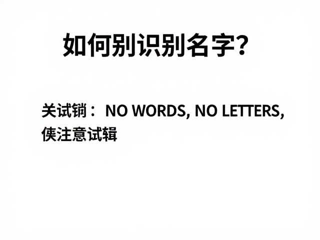 如何识别自身名字?户外注意力训练指南,来试试