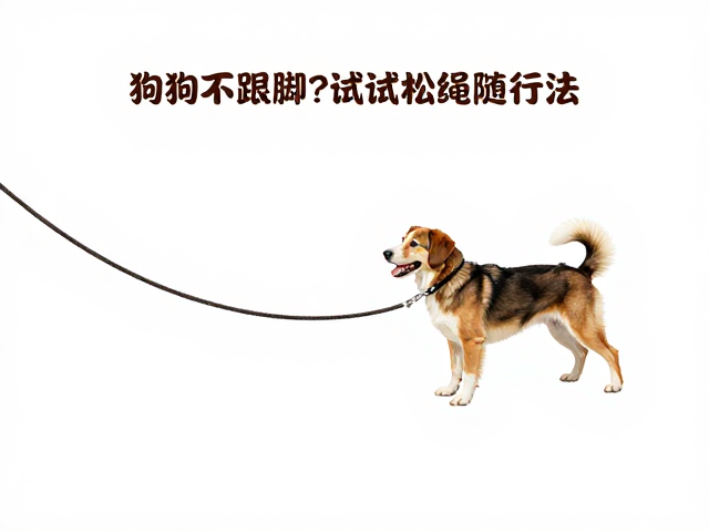 狗狗不跟脚?试试松绳随行法,结合脱敏训练让宠物回到身侧继续走