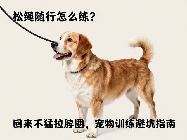 松绳随行怎么练?回来不猛拉脖圈,宠物训练避坑指南