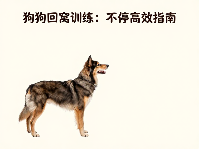 狗狗回窝训练，上手停驻不乱窜，长期复训高效指南