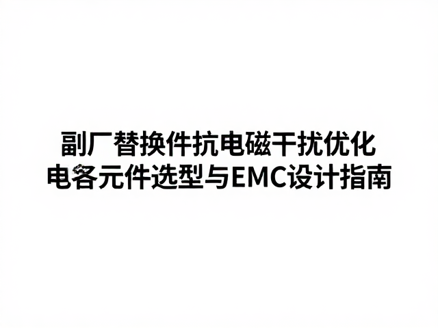 副厂替换件抗电磁干扰优化，电路元件选型与EMC设计指南