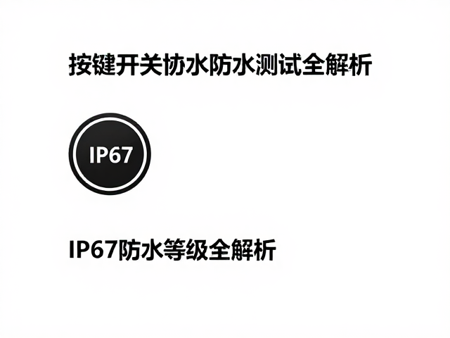 按键开关防水测试标准，启动按钮IP67防水等级全解析