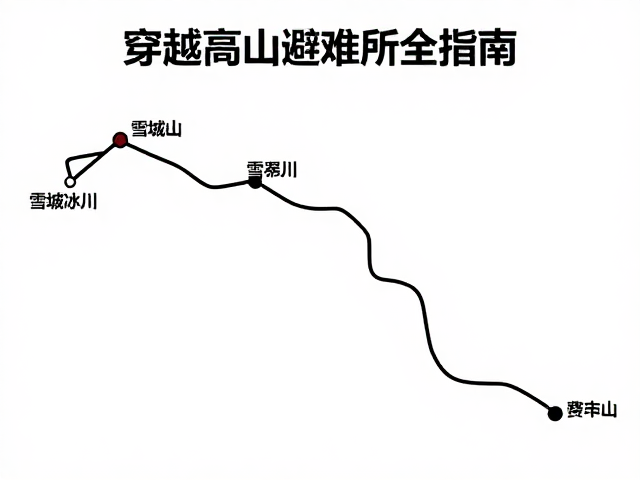 经典路线攻略,穿越雪坡冰川,探秘高山避难所全指南