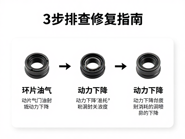 环片漏气导致气门油封失效?动力下降?3步排查修复指南